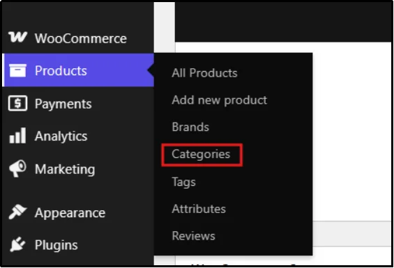 Product Categories screen in the WooCommerce dashboard
