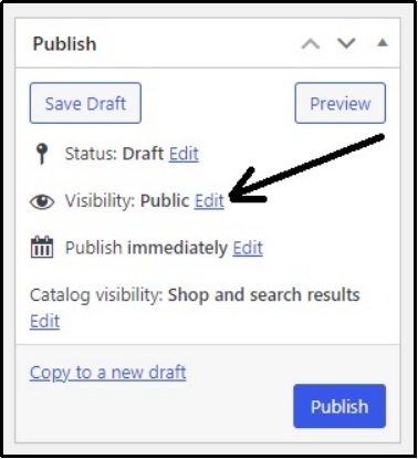 Edit link highlighted.