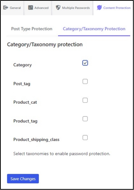 Protect category
