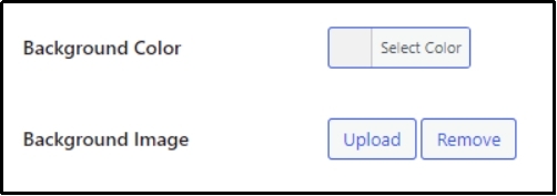 Option to upload background images.