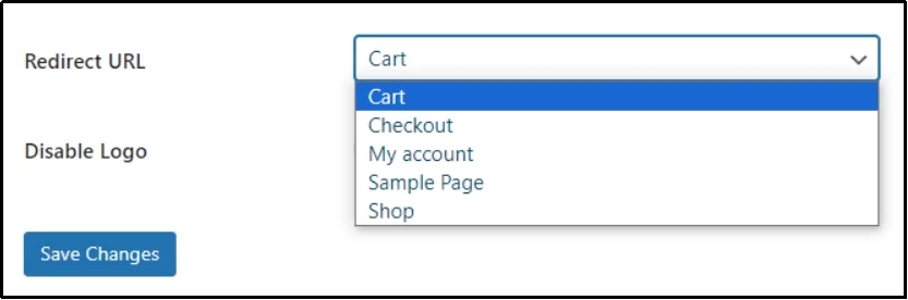 Customization subtab with logo option.