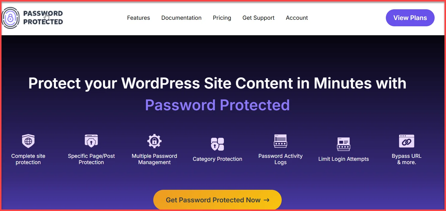 Icon representing a WordPress password security plugin