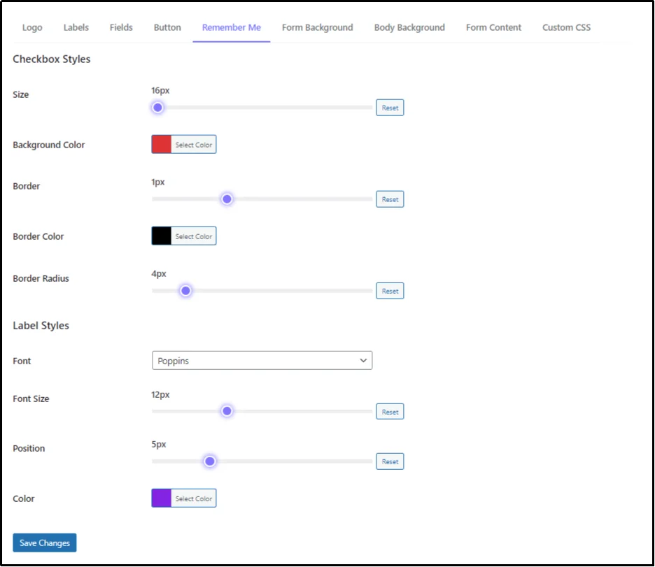 Edit checkbox design