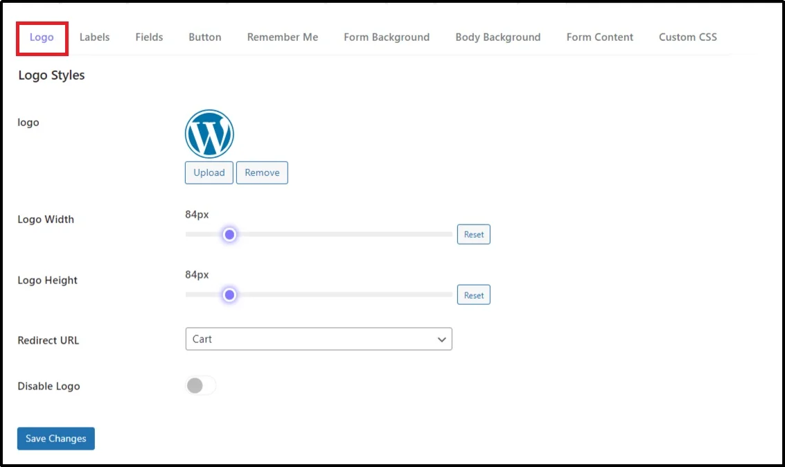 Change WordPress logo