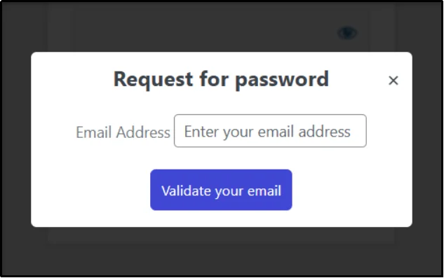 Request password feature in plugin