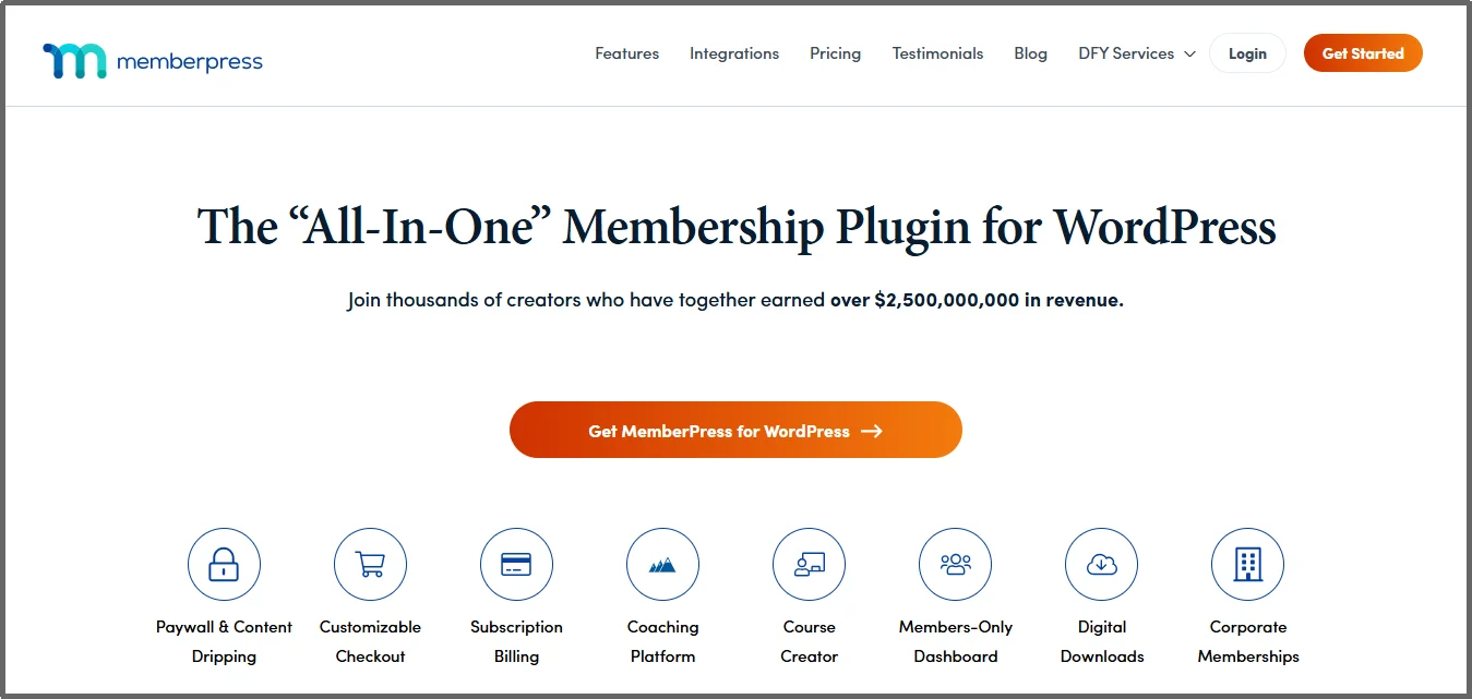 MemberPress plugin for creating membership sites in WordPress