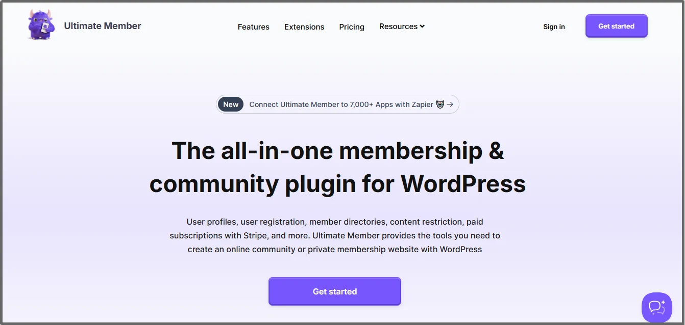 Ultimate Member plugin for managing WordPress user profiles