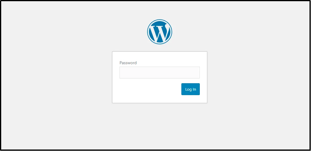 Preview of a password-protected Elementor page with a password prompt