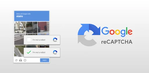 Google reCAPTCHA verification challenge on a website