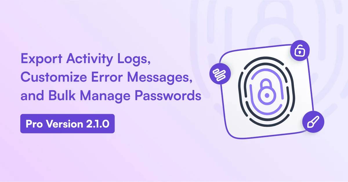 Password Protected Pro v2.1.0